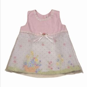 Youngland Pink Lace Baby Dress Size 3T